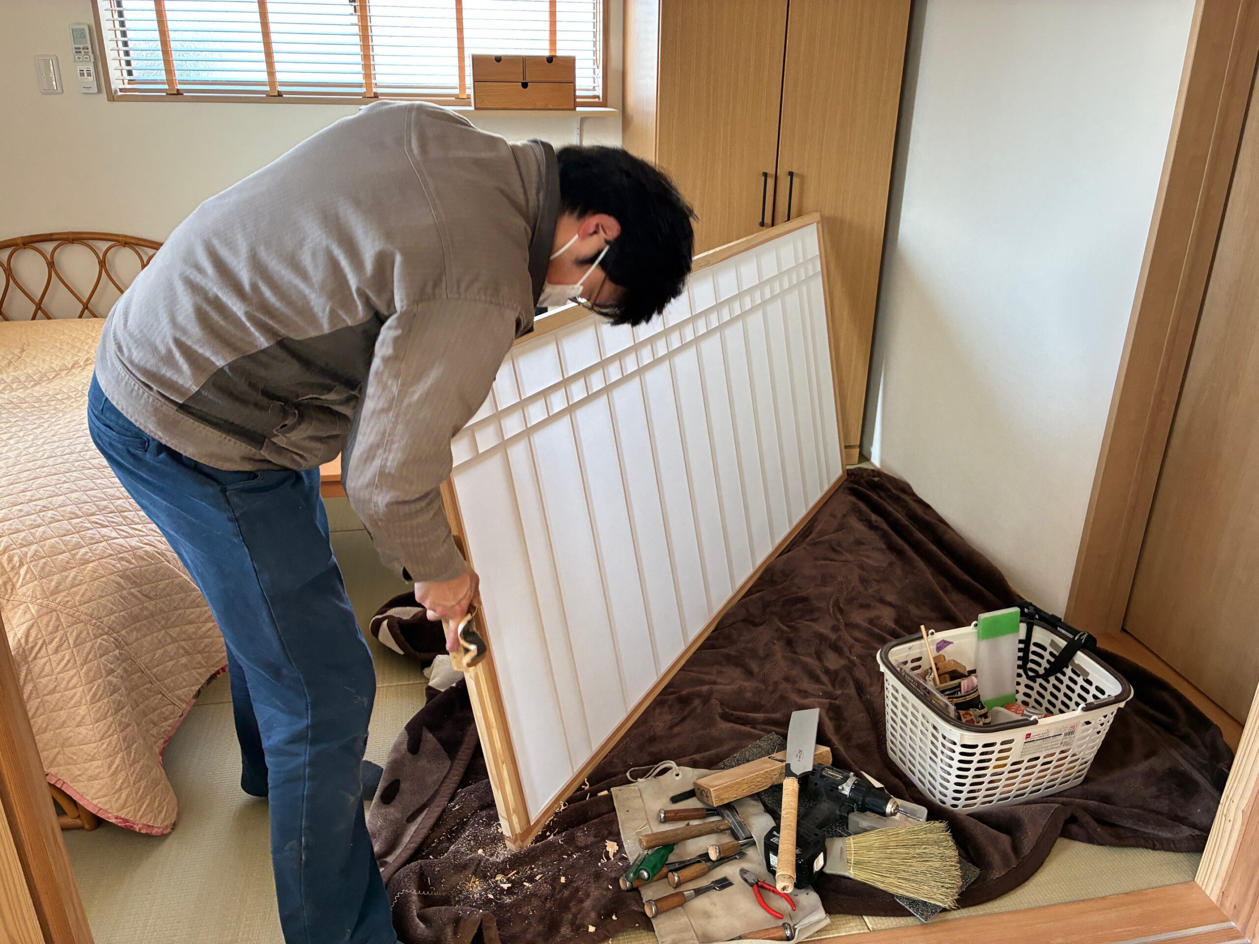 山形県天童市 T様邸　新築工事後の建具調整工事